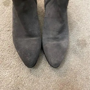 Costa Diva Gray Suede Ankle Zipper Booties Size 8 thumbnail 3