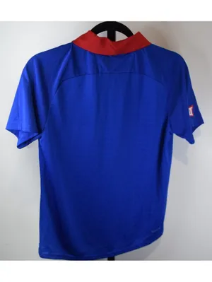 Adidas Kansas Jayhawks Polo Womens Medium Blue Red Contrast Collar Team Logo thumbnail 2