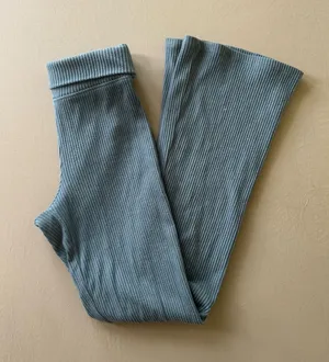 Wild Fable Rib Knit High Waisted Flared Leggings thumbnail 1