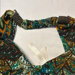 Cristinalove Teal & Green Patterned V-Neck Maxi Dress thumbnail 11