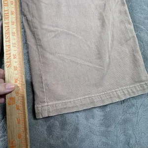 American Eagle Mid Rise Baggy Wide Leg Cargo Pants Utility Tan Womens 12 Skater thumbnail 4