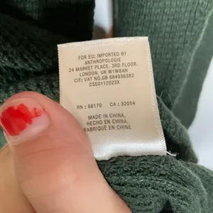 Anthropologie Moth Green Sweater Size‎ Small thumbnail 6