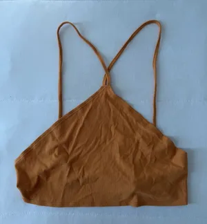 12th Tribe Ribbed Triangle tank in Rust Orange thumbnail 1