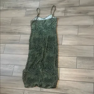 Forever 21 Green Slip Midi Dress Spaghetti Strap thumbnail 7