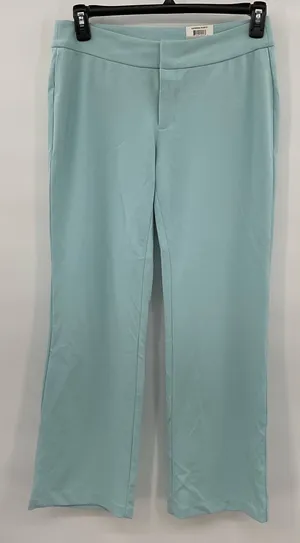 INC‎ Womens Teal Pants Wide Leg Size 8P NWT (A138) thumbnail 1