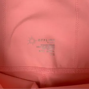 Aerie women's large hugger leggings in pink new coral athletic high rise gym wor thumbnail 4
