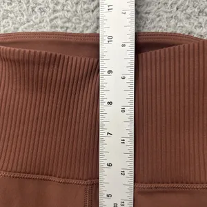 Vuori Rib Studio Shorts 6" Brown Athletic Athleisure Yoga Biker Women's XS thumbnail 6