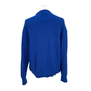 Bogner Vintage Sweater Ribbed‎ Knit Cotton Acrylic Blend Blue Size US 10 thumbnail 6