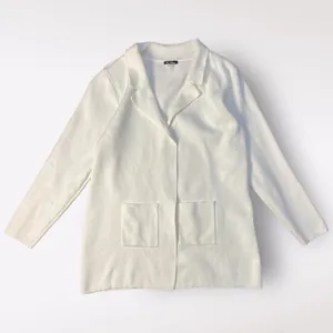 Vila Milano Women’s White Knitted Cardigan Sweater Size L‎ Minimalist Neutral thumbnail 1