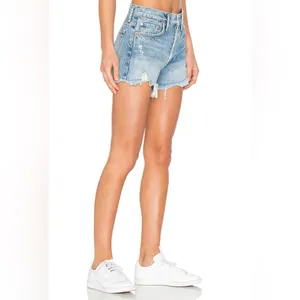 AGOLDE Parker Vintage Distressed Cut Off‎ Denim Shorts in Swapmeet Size 26 thumbnail 7