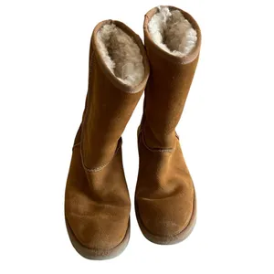 Koolaburra by UGG Women's Brown Suede Sheepskin Lined Faux Fur Koola Tall Boots thumbnail 4