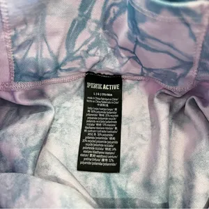 Pink Active Seamless Legging Size Large Tie Dye Purple & Blue thumbnail 5