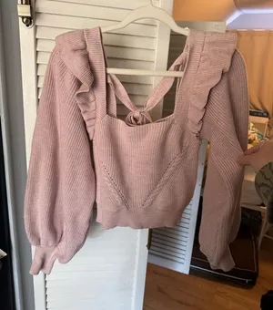 Ruffle sweater Pink Size M thumbnail 1