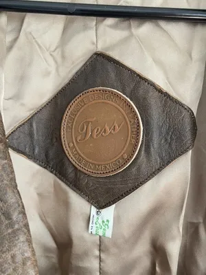 Vintage Jess Genuine Brown Leather Bomber Jacket Brown Mexico Made Women’s Sz M thumbnail 9