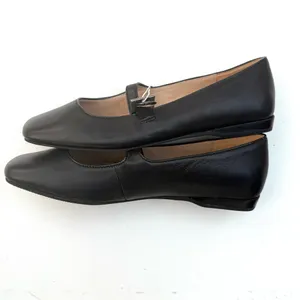 Silent D Womens Shoes Black Leather Mary Janes Bling Buckle Size 38 7/7.5 thumbnail 4