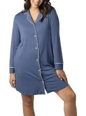 Kindred Bravely Clea Bamboo Long Sleeve Sleep Shirt size medium thumbnail 1