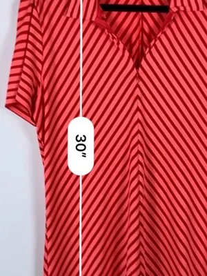 Nike Golf Tour Performance Dri-FIT Womens Medium Striped Quarter Zip Polo Top thumbnail 11