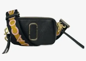 Marc Jacobs Black Saffiano Leather Crossbody Snapshot Camera Bag w 2 Pockets thumbnail 1