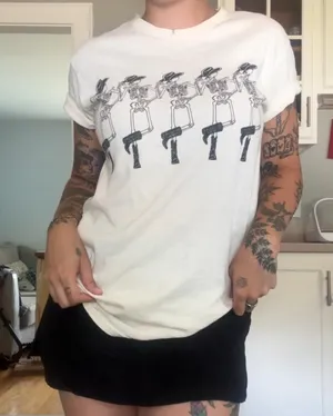 Altard state skeleton cowboy tee thumbnail 1