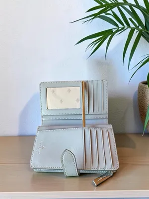 Kate Spade New York Gray Quilted Zip Around Wallet Bifold Organizer thumbnail 7