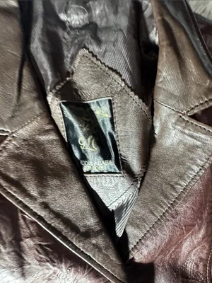Women's Two-Tone Brown Leather Blazer Jacket. 🚨Limited liquidation🚨 thumbnail 3