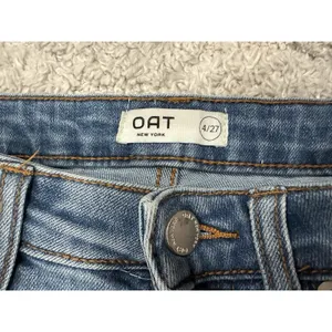 Oat New York Raw Hem Wide Leg Jeans Women's 4/ 27 thumbnail 3