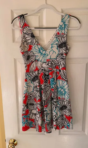 Cute Floral Dress Multiple thumbnail 1