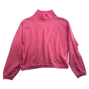 Vtg 90s L Large Mock Neck Long Sleeve‎ Shirt B'ZRQ Hot Pink Grunge Skater Edgy thumbnail 2
