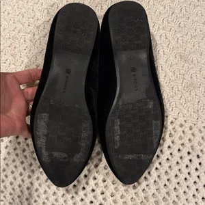 Birdies Women's Elegant Flats Black Velvet - The Heron 7/5 thumbnail 7