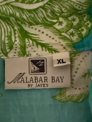 Malabar Bay by Jaye's Women's Turquoise & Green Pajama Set - XL thumbnail 3