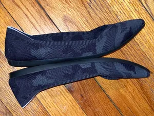 Rothy's The Point Women's Flats Black Camo thumbnail 4