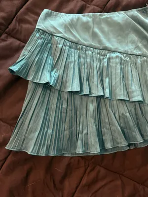 {DO+BE} Just In Time Teal Tiered Ruffle Mini Skirt thumbnail 7