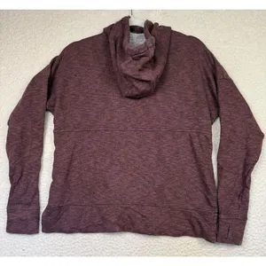 Carhartt‎ Newberry Hoodie Womens XS Relaxed Fit Maroon French Terry Pullover thumbnail 2