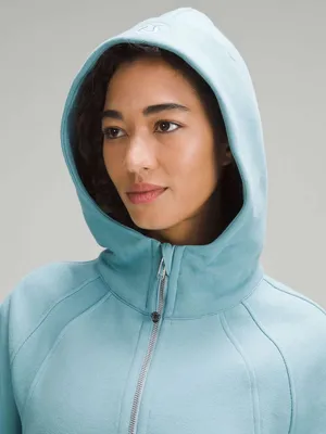 Lululemon Scuba Oversized Half‑Zip Hoodie Cropped Tidal Teal Activewear XS/S thumbnail 3