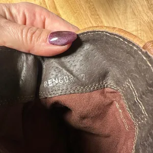 Steve Madden Studded Brown Leather Boho Western Cowboy Boots, Size 7, Pre Loved thumbnail 6