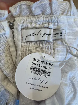 Petal and pup white midi linen dress thumbnail 4