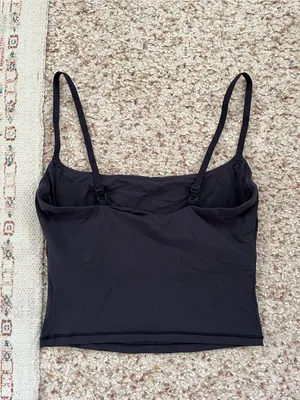 Skims Fits Everybody Cropped Cami, Black, XS thumbnail 3