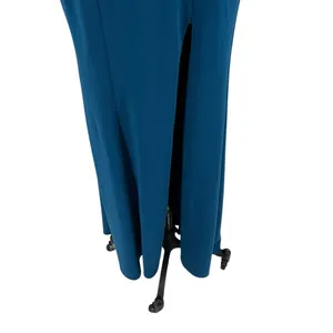 La Femme Blue Cut Out Side Slit Gown Dress Prom Formal Size‎ 4 thumbnail 5