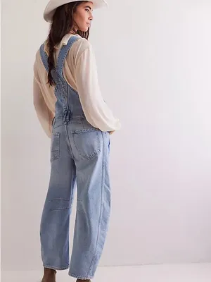 Free people We The Free Good Luck Barrel Overalls thumbnail 2