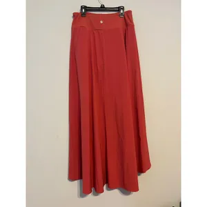 Halara Breezeful™ High Waisted High Low Ruffle 2-in-1 Skirt Pompeian Red Size M thumbnail 6