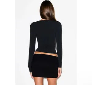 SKIMS Scoop Neck Long Sleeve T-Shirt S thumbnail 3