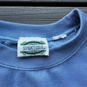 Separate Issue Vintage Granny Core Grandma Blue Crewneck Sweater Pullover Medium thumbnail 3