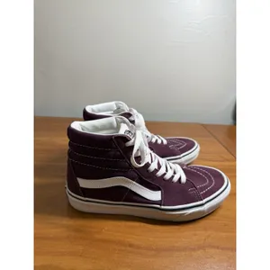 Vans Sk8-Hi Sneakers Suede Skate Comfort Casual Grape Wine/True White Women's 8 thumbnail 3