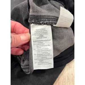 Madewell Maternity Skinny Jeans Black Distressed Raw Hem Over Belly Size 31 thumbnail 10