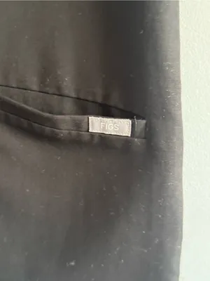 FIGS Technical Collection‎ Black Scrub Top XS Healthcare Uniform thumbnail 4
