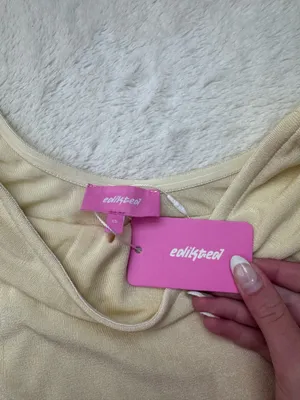 Edikted Yellow Dressy Top thumbnail 2