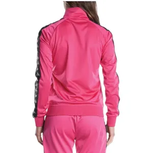 Kappa 222 Banda Anniston Track Jacket Women Medium Pink Good Logo Tape Zip Up thumbnail 4