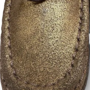 Scruples Lace Up Ankle Boot Moc-toe Metallic Distressed Bronze Gold Western Sz 8 thumbnail 9