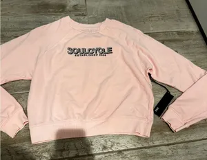 SoulCycle Light Pink Women's Crewneck Sweatshirt thumbnail 1