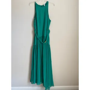 NWT Hutch Belted Maxi Dress Women Size 16W 2026 Style Green Belted Pleated thumbnail 3